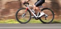 Road bike cyclist man cycling, athlete on a race cycle Royalty Free Stock Photo