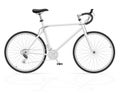 Road bike with gear shifting vector illustration