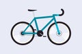 Road bike. Simple. Flat. Material design. Isolated. Vector illus