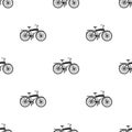 Road bike for walking with a semicircular frame.Different Bicycle single icon in black style vector symbol stock