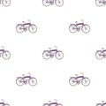 Road bike for walking with a semicircular frame.Different Bicycle single icon in cartoon style vector symbol stock