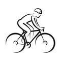 Road biker race Logo