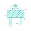 road blocker vector design