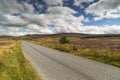 Road through the Braes of Abernethy in Scotland. Royalty Free Stock Photo