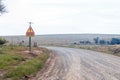 Road from Bredasdorp to ferry over Breede River at Malagas Royalty Free Stock Photo