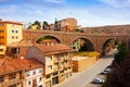 Road bridge and aqueduct in Teruel Royalty Free Stock Photo