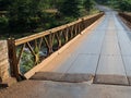 Road and bridge in countryside with nobody