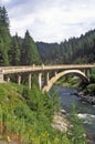 Road Bridge Over the Payette River, Idaho Royalty Free Stock Photo