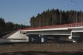 A road bridge over a river in the Karelian region Royalty Free Stock Photo