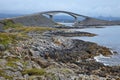 Road bridge Storseisundbrua on the scenic route Atlanterhavsvegen in Norway Royalty Free Stock Photo