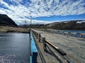 Bridge in russian tundra