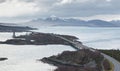 The road bridge to the Isle of Skye in the Winter at Kyle of Lochalsh, Scotland Royalty Free Stock Photo