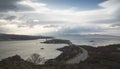 The road bridge to the Isle of Skye in the Winter at Kyle of Lochalsh, Scotland Royalty Free Stock Photo