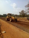 Road building project in Africa