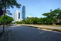 Road and buildings at Hanoi city