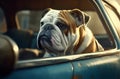 On the Road with a Bulldog Companion. Generative Ai