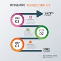 Road business timeline infographic template. Vector illustration