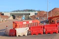 Road bypass construction site Royalty Free Stock Photo