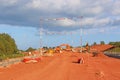 Road Bypass construction site Royalty Free Stock Photo