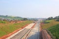 Road Bypass construction site Royalty Free Stock Photo