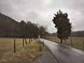 Cades Cove Road, Great Smoky Mountains National ParkTennessee.