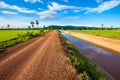 Road and Canal Royalty Free Stock Photo