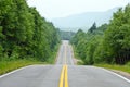 Road in Cape of Breton Highlands national park Royalty Free Stock Photo