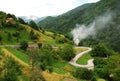 Road in Carnic Alps Near Paularo Royalty Free Stock Photo