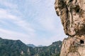 Road carved in the cliff face Royalty Free Stock Photo