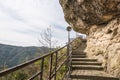 Road carved in the cliff face Royalty Free Stock Photo