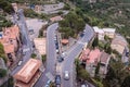 Road in Castelmola town on Sicily island, Italy Royalty Free Stock Photo