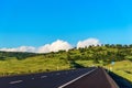 Road in Central California With Mountains