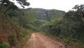 Road through Chimanimani National Park Royalty Free Stock Photo