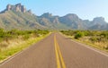 Road into the Chisos Mountains Royalty Free Stock Photo