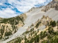 Road climbing to Col d`Izoard, France Royalty Free Stock Photo