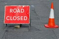 Road closed sign Royalty Free Stock Photo