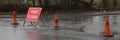 Road closed sign Royalty Free Stock Photo