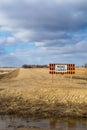 Road closed sign Royalty Free Stock Photo