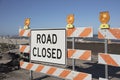 Road Closure Sign Royalty Free Stock Photo