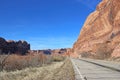 Road in the Colorado River Valley, Utah Royalty Free Stock Photo