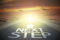 Highway/ road concept - next step Royalty Free Stock Photo