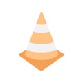 road cone colored icon. Element of colored construction sign for mobile concept and web apps. Color road cone icon can be used for Royalty Free Stock Photo