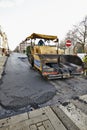 Road Construction on a city street renewal