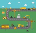 Road Construction Concept