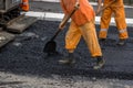 Road construction crew Royalty Free Stock Photo