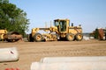 Road construction grader Royalty Free Stock Photo