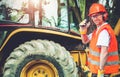 Road Construction Worker Royalty Free Stock Photo