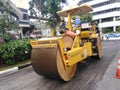 Road construction works in Singapore