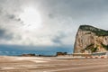 The airport in Gibraltar Royalty Free Stock Photo