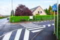 Road crossroad in Luxembourg